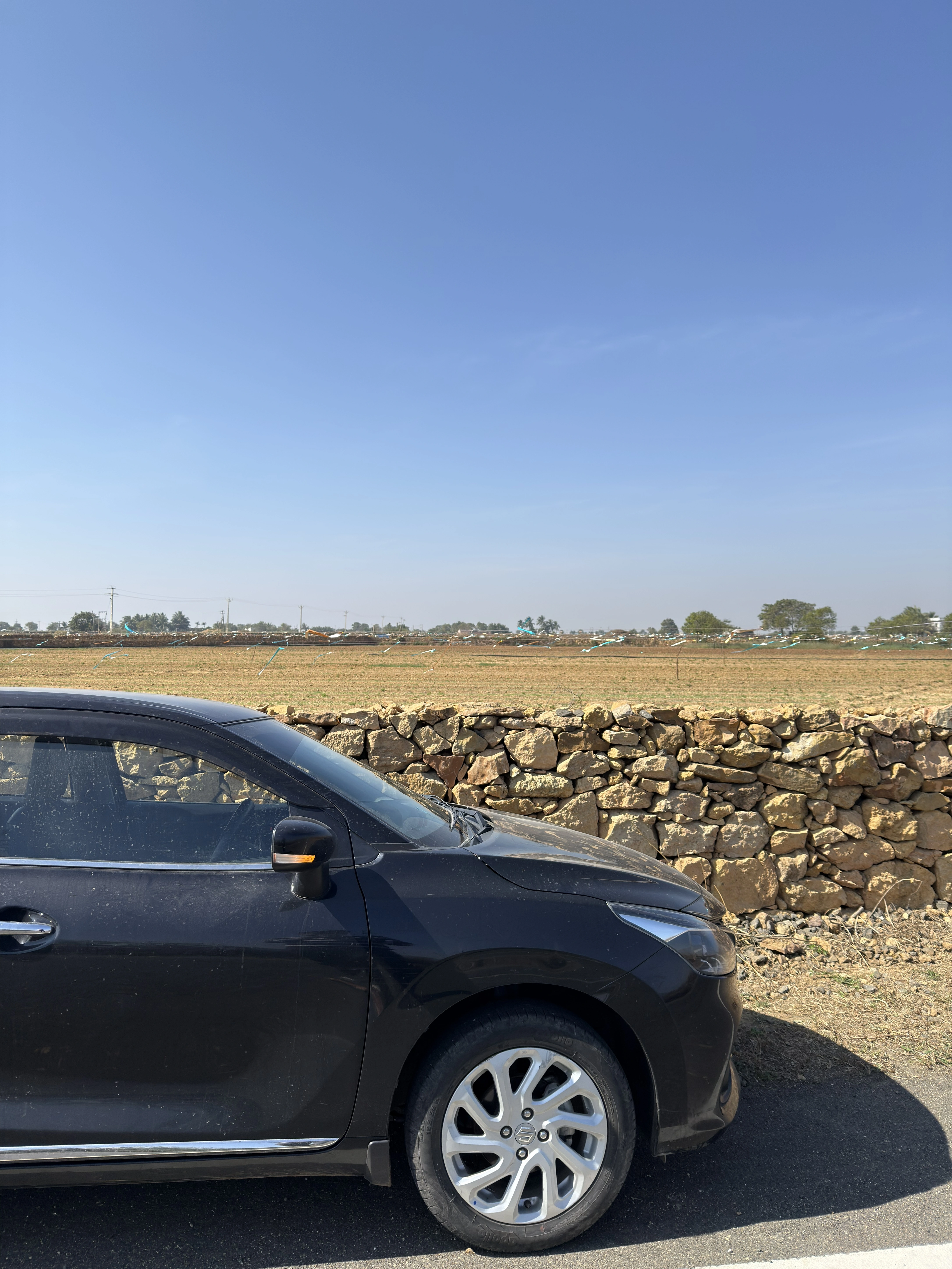 Rental Baleno on the Gujarat highway